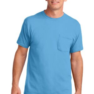 Port & Company Core Cotton Pocket Tee. PC54P