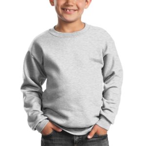 Port & Company® - Youth Core Fleece Crewneck Sweatshirt.  PC90Y