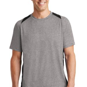 Sport-Tek Heather Colorblock Contender Tee. ST361