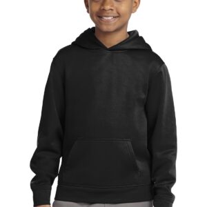 Sport-Tek® Youth Sport-Wick® Fleece Hooded Pullover. YST244